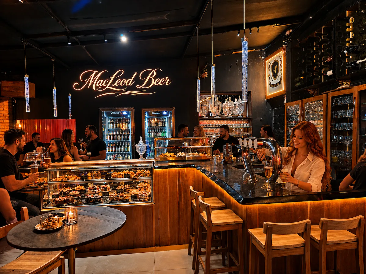 Balcão do bar Macleod Beer